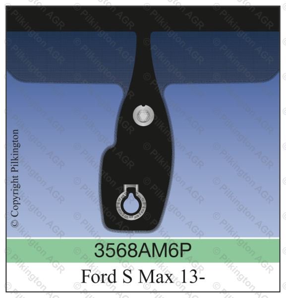 FORD S MAX 03/2013; WS CL COATED ACO HTD R
