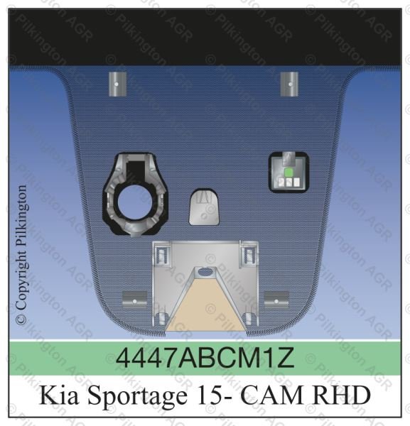 KIA SPORTAGE RHD 2015; WS GN SOLAR ACO BL 