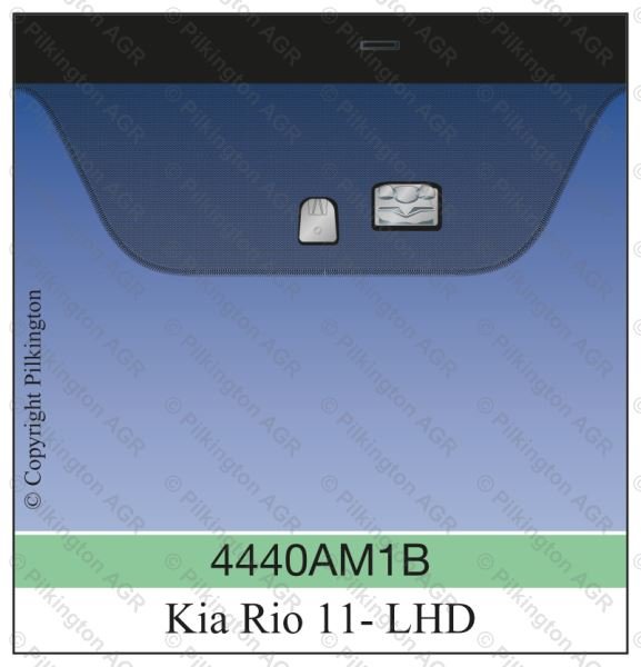 KIA RIO 3D/5D HBK LHD 2011;WS GN VIN 1B