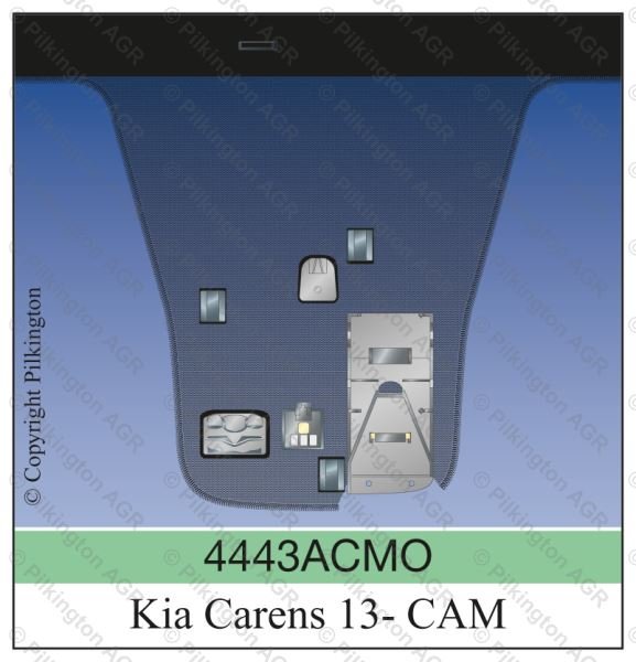KIA CARENS LHD 2013; WS GN BL CAMERA BRACK