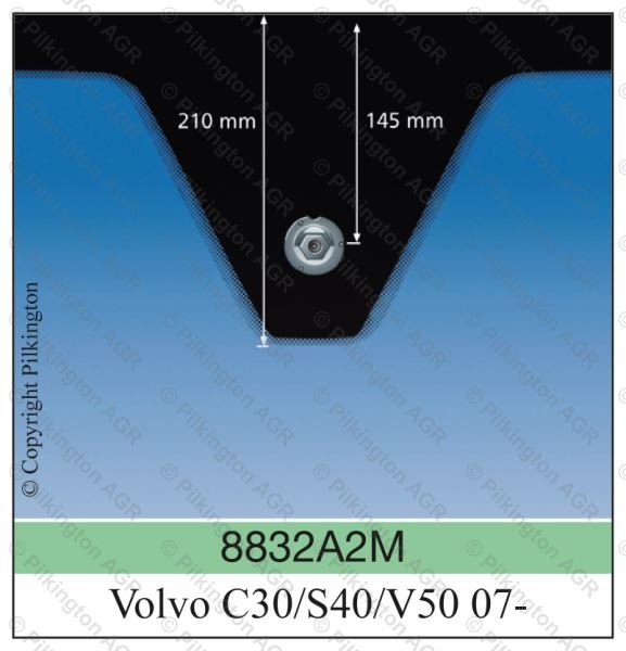 VOLVO C30 S40 V50 07-;WS GN SOLAR BL VIN E