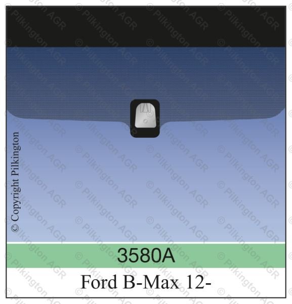 FORD B MAX MINI MPV 2012; WS GN SOLAR VIN 