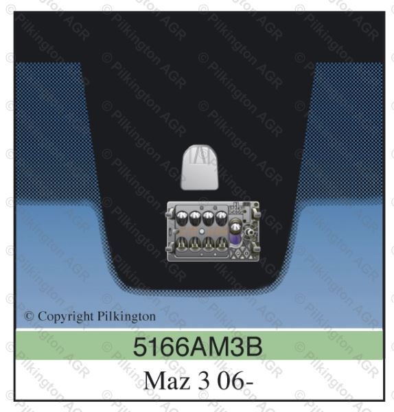 MAZDA 3 HB SAL LHD 06-; WS GN RSN HWARE 3B