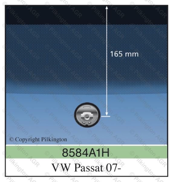 VW PASSAT B6 2005-;WS GN SOLAR ACO HTD VIN