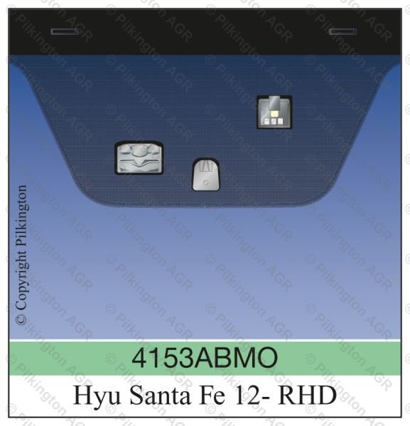 HYUNDAI SANTA FE RHD 2012;WS GN SOLAR ACO 