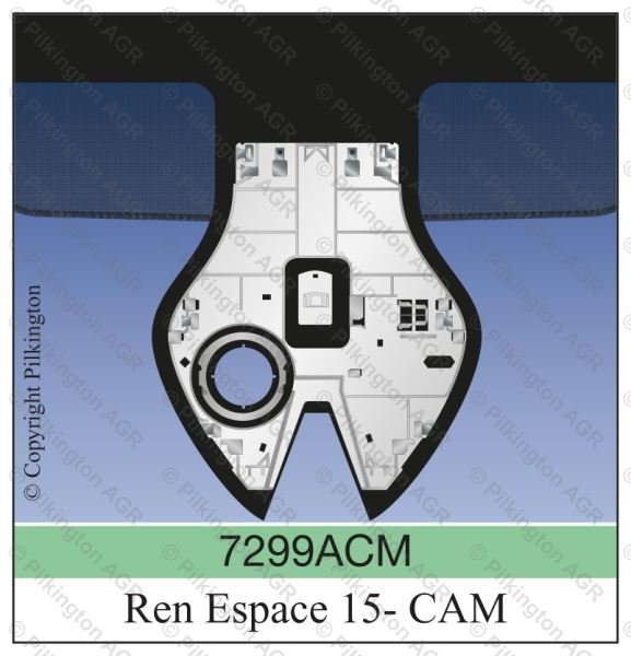 RENAULT ESPACE 2015; WS  CAMERA BRACKET HT