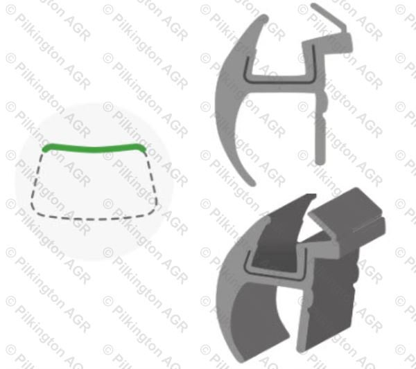 BMW 5 SERIES E60 SAL 03-;WS MOULDING TOP