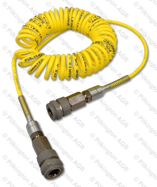 Spiral tube with quick couplings
