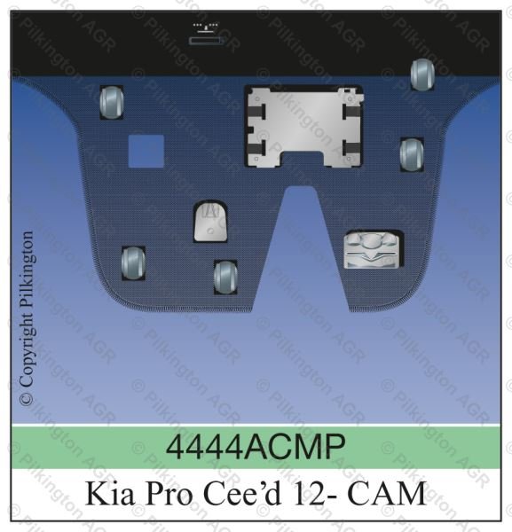 KIA CEE'D 3D HBK LHD 05/2012; WS GN BL CAM