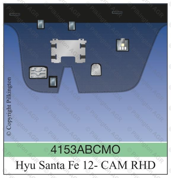HYUNDAI SANTA FE RHD 2012; WS GN SOLAR ACO