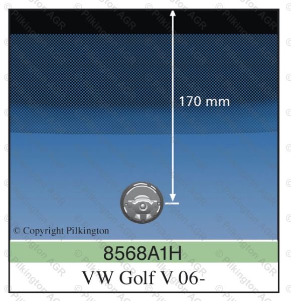 VW GOLF A5 3D/5D 06-;WS GN SOLAR VIN ENCAP