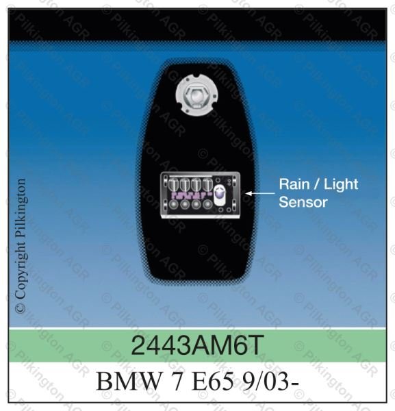 BMW 7 SERIES E65 09/03-;WS CL COATED GN HT