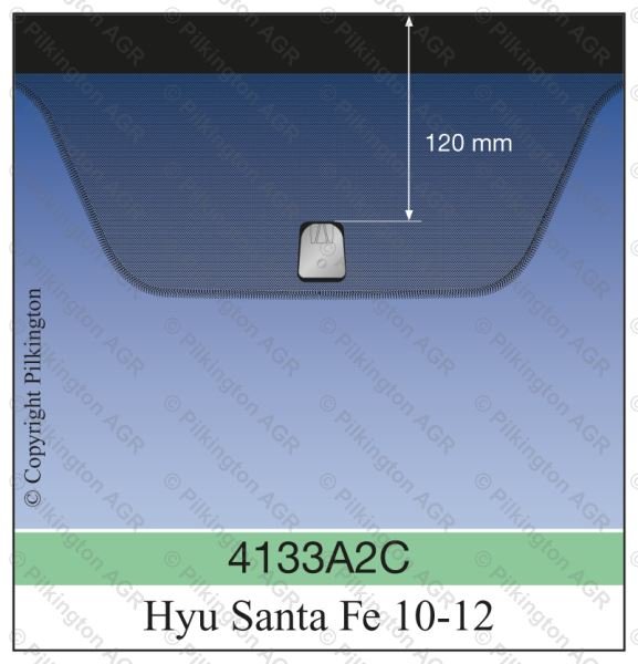 HYUNDAI SANTA FE 2006-;WS GN BL HTD VIN 2C